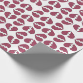 Liebe in Druckmuster Geschenkpapier (Ecke)