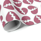 Liebe in Druckmuster Geschenkpapier (Rolleneckpunkt)