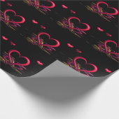Liebe in Dunkelheitsverpackungspapier Geschenkpapier (Ecke)