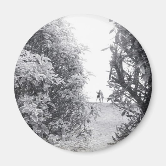 Liebe in einem Foto Magnet (Vorne)