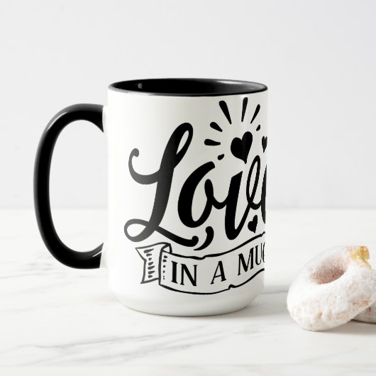 Liebe in einer Tasse (Mit Donut)
