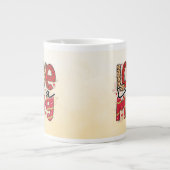 Liebe in einer Tasse Gemusterte Buchstaben Valenti (Vorderseite)