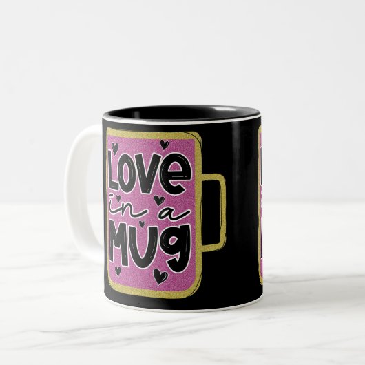 Liebe in einer Tasse Valentine (Vorderseite Links)