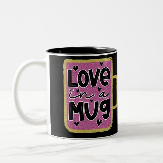 Liebe in einer Tasse Valentine (Links)