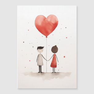 Liebe in Einfachheit Magneteinladung