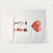 Liebe in Einfachheit Wandteppich (Vorderseite (Horizontal))