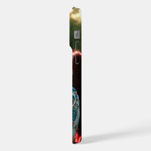 Liebe in Elegant-Script | Kundenspezifisches Foto iPhone Hülle (Linke Seite)