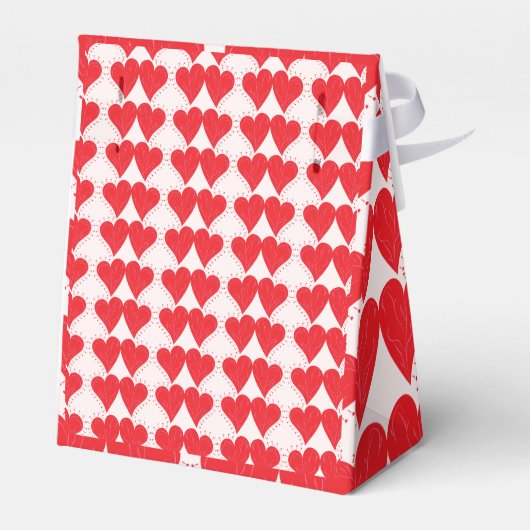 Liebe in Form eines Herzmusters Geschenkschachtel (Rückseite)