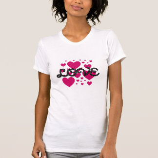 Liebe in fröhlichen Valentinstag. T-Shirt