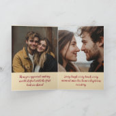 Liebe in für Sätze benutzerdefinierte Fotos Karte (Innenseite)