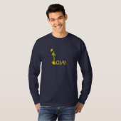 Liebe in Gelbblumen T-Shirt (Vorne ganz)