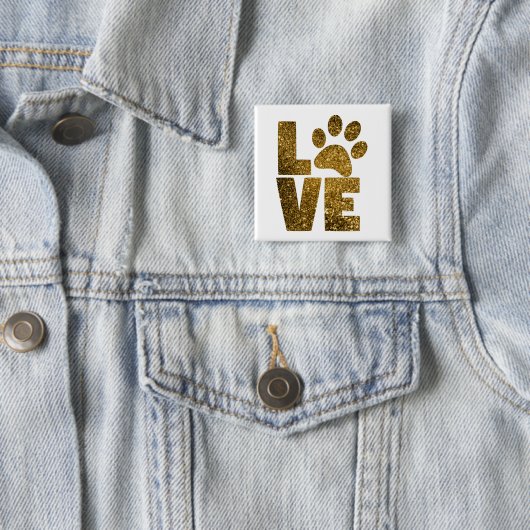 Liebe in Gold Button (Beispiel)