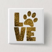 Liebe in Gold Button (Vorderseite)