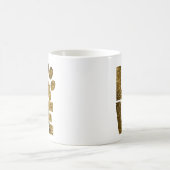 Liebe in Gold-Kaffee-Tasse Kaffeetasse (Mittel)
