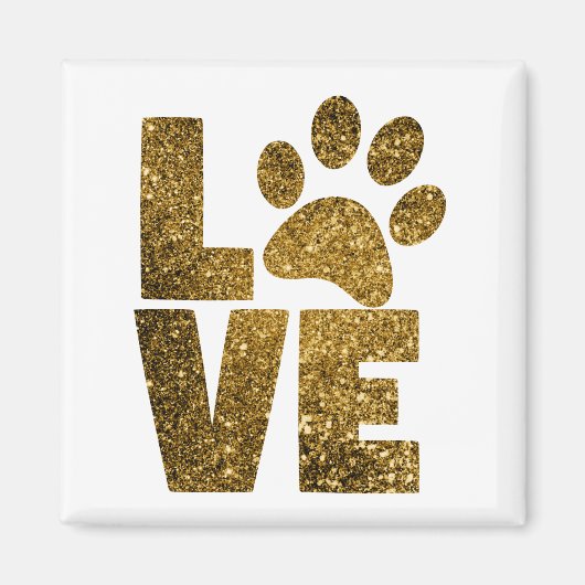 Liebe in Gold Magnet (Vorne)