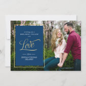 Liebe in Gold Weihnachten oder Weihnachtskarte (Vorderseite)