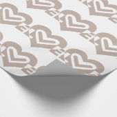 Liebe in Grau Geschenkpapier (Ecke)