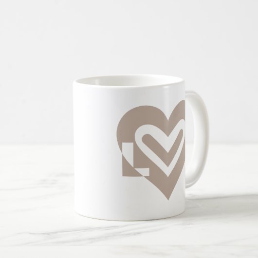 Liebe in Grau Kaffeetasse (VorderseiteRechts)