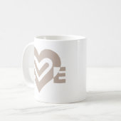 Liebe in Grau Kaffeetasse (Vorderseite Links)