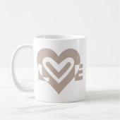 Liebe in Grau Kaffeetasse (Links)