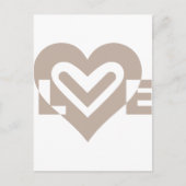 Liebe in Grau Postkarte (Vorderseite)