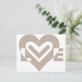 Liebe in Grau Postkarte (Stehend Vorderseite)