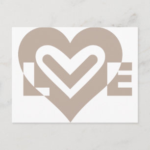 Liebe in Grau Postkarte