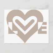 Liebe in Grau Postkarte (Vorderseite)