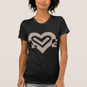 Liebe in Grau T-Shirt