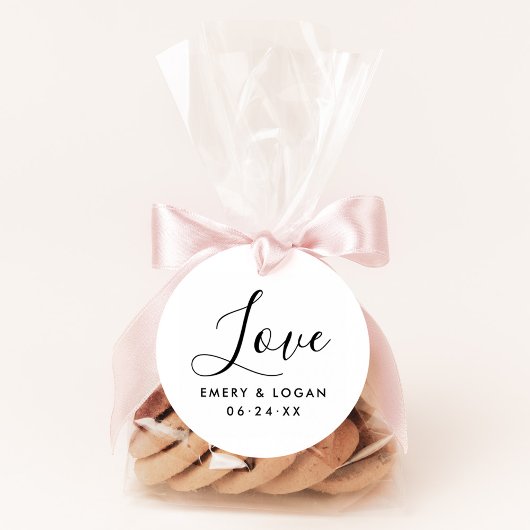 Liebe in handgeschriebenem Skripteinschnitt Permastempel