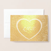 Liebe in Heart Frame Image, Foto hinzufügen und Zi Folienkarte (Vorderseite mit Umschlag)