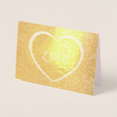 Liebe in Heart Frame Image, Foto hinzufügen und Zi Folienkarte (Vorderseite)