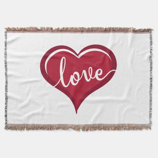 Liebe in Herzvalentinen Decke (Vorderseite)