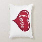 Liebe in Herzvalentinen Dekokissen (Vorderseite(Vertikal))