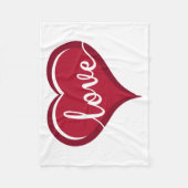 Liebe in Herzvalentinen Fleecedecke (Vorderseite)