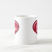 Liebe in Herzvalentinen Kaffeetasse (Mittel)