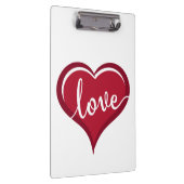 Liebe in Herzvalentinen Klemmbrett (Rechts)