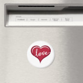 Liebe in Herzvalentinen Magnet (In Situ (Geschirrspüler))