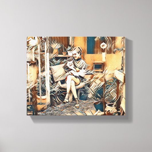 "Liebe in ihren Händen" Leinwanddruck (Vorderseite)