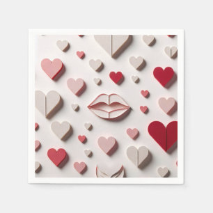 Liebe in jedem Biss Serviette