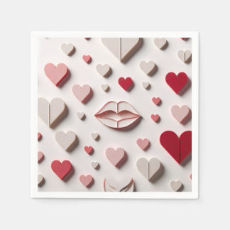 Liebe in jedem Biss Serviette