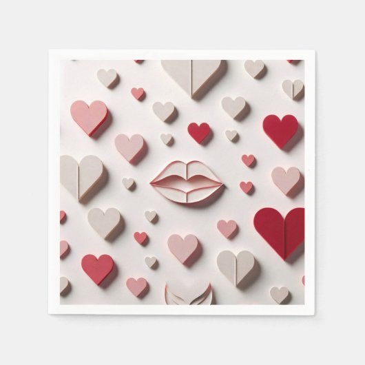 Liebe in jedem Biss Serviette (Vorderseite)