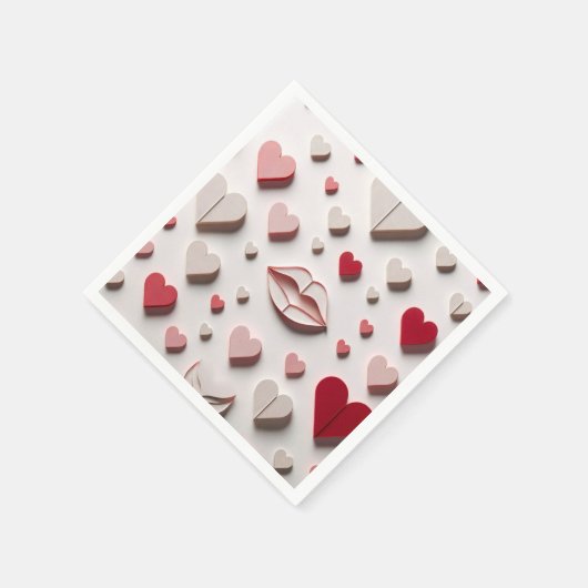 Liebe in jedem Biss Serviette (Ecke)