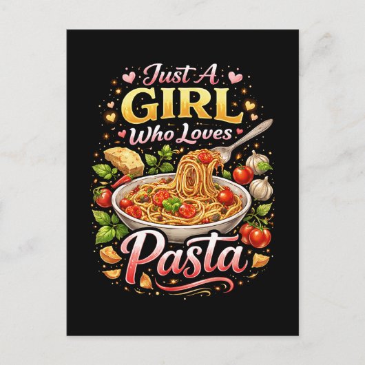 Liebe in jedem Bissen Postkarte (Vorderseite)