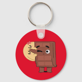 Liebe in jedem Bite Funny Niedlichen Couple Liebe  Schlüsselanhänger