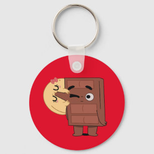 Liebe in jedem Bite Funny Niedlichen Couple Liebe  Schlüsselanhänger