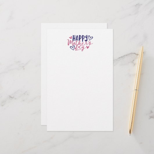 Liebe in jedem Buchstaben Briefpapier (Vorderseite/Rückseite Beispiel)