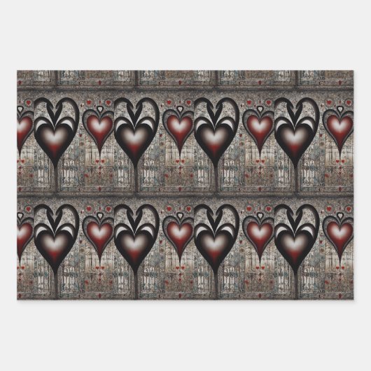 Liebe in jedem Heartbeat-Wrapping-Paper Geschenkpapier Set (Vorderseite 3)