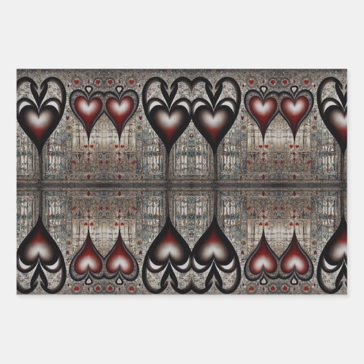 Liebe in jedem Heartbeat-Wrapping-Paper Geschenkpapier Set (Vorderseite 2)