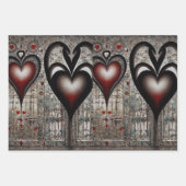 Liebe in jedem Heartbeat-Wrapping-Paper Geschenkpapier Set (Vorderseite)